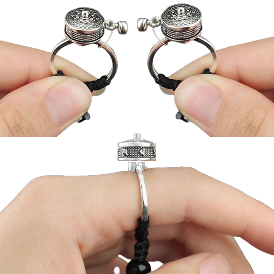 ✅ Dây Buộc Đeo Điện Thoại Dạng Nhẫn Khắc Thần Chú Cổ May Mắn, Tăng Tiền Tài Tài Lộc Danh Vọng