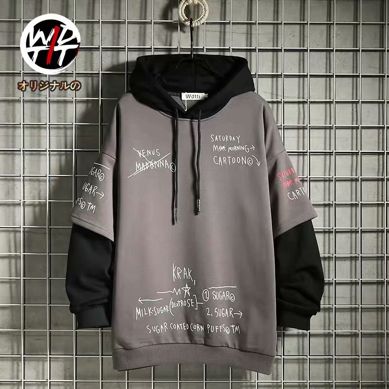 European Street Style Long Sleeve Hoodie For Men Size M-2Xl