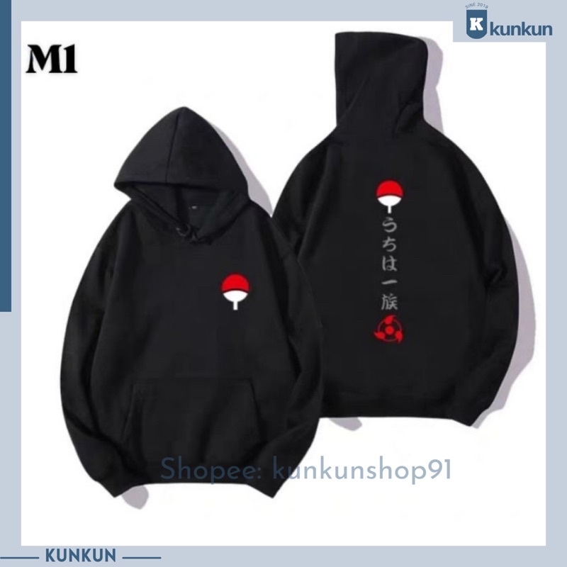Áo Hoodie Dài Tay Anime Naruto Nam Nữ Đủ Size
