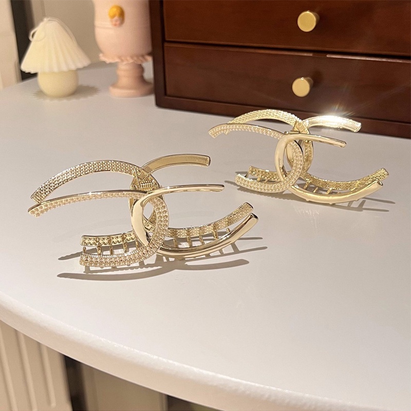 Kẹp tóc Haimeikang hình chữ C phối hạt ngọc trai kim cương giả thời trang cho nữ