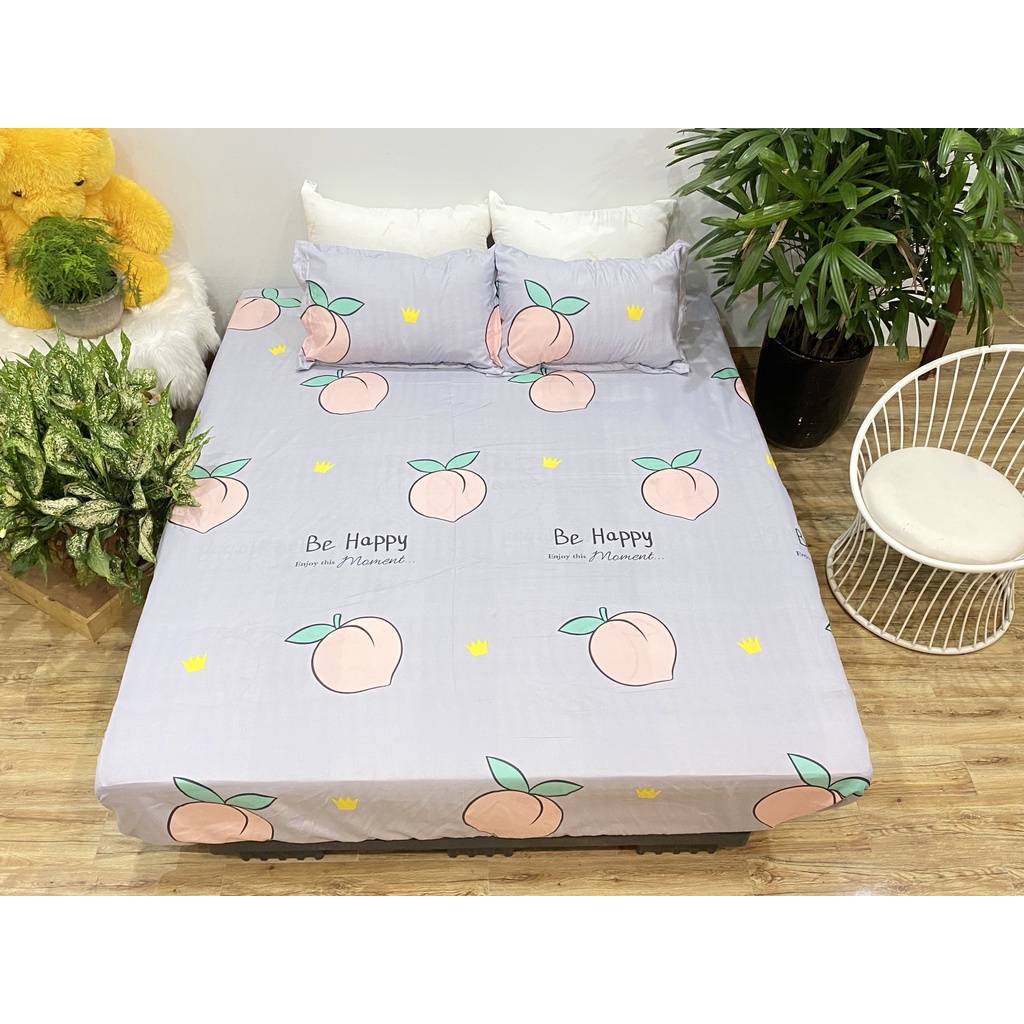 Bộ ga gối 3 món , set 1 ga 2 vỏ gối siêu mát mịn đủ kích thước