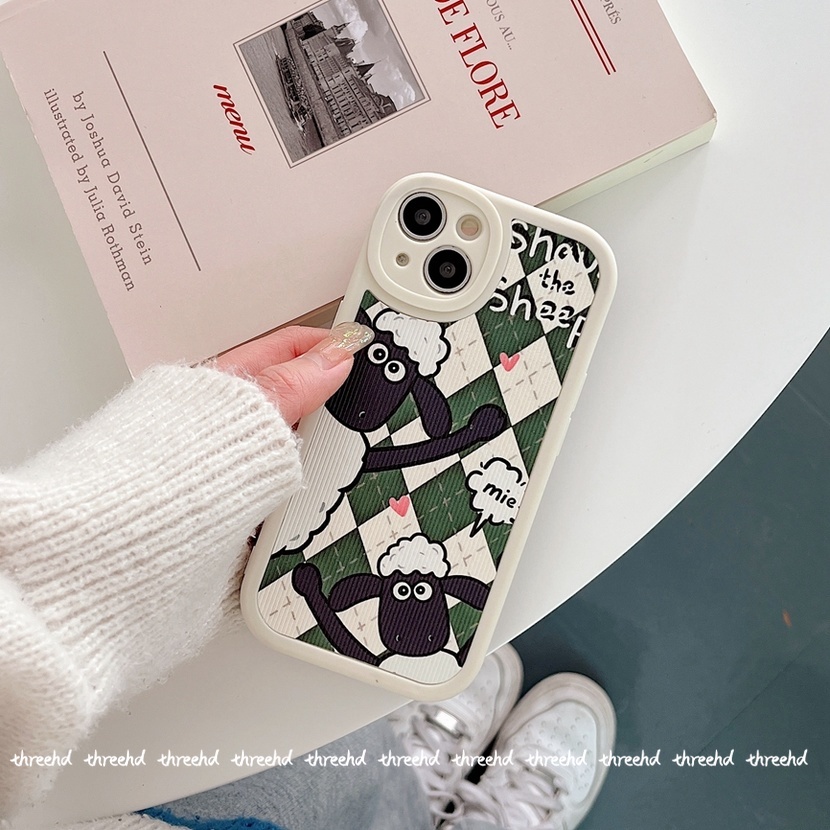 Ốp Điện Thoại Mềm Chống Sốc In Hình Cừu Hoạt Hình Cho iPhone 13 12 11 Pro Max SE2020 X XR Xs Max 7 8 6 6s Plus