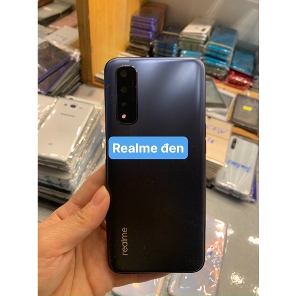 Bộ vỏ xiaomi realme 7 gồm lưng, sườn, phím bấm và kính camera