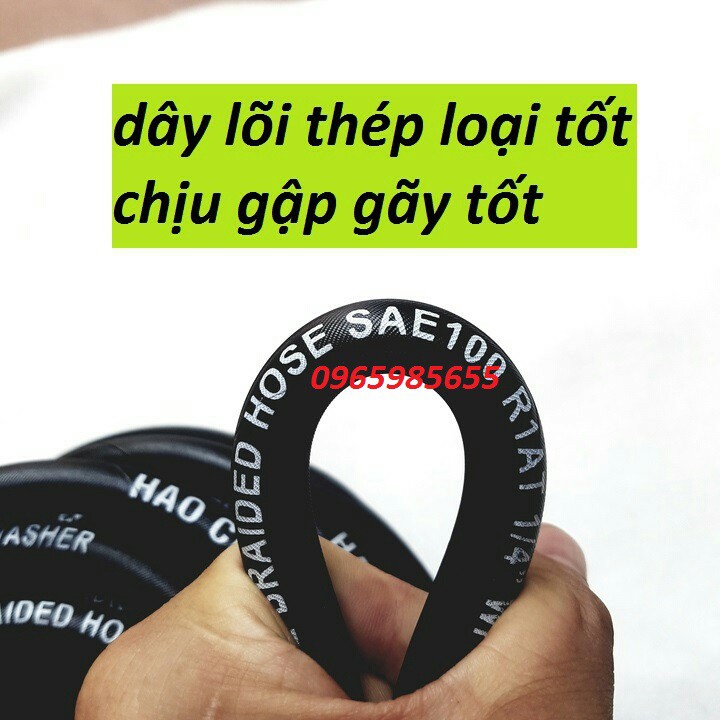 Dây rửa xe lõi thép loại tốt 10M,15M,20M cho máy bơm xịt rửa áp lực cao