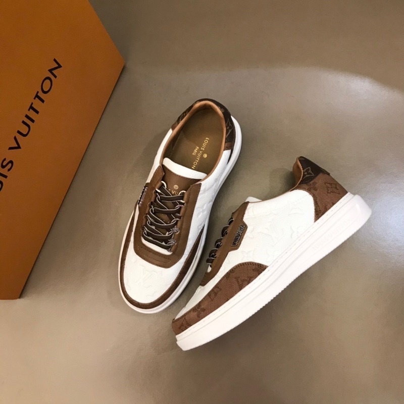 Giày thể thao nam cổ thấp thương hiệu thời trang cao cấp Louis Vuitton LV Beverly Hills da thật