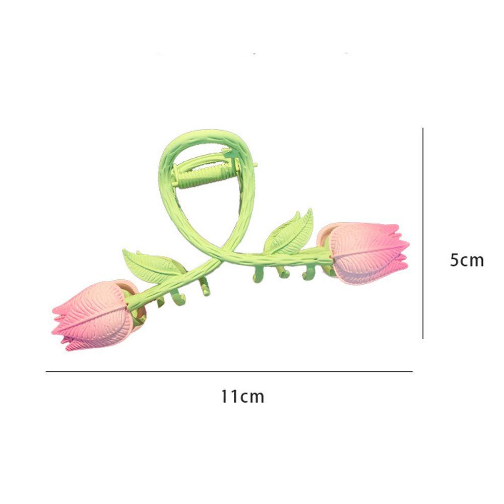 Kẹp Tóc Kim Loại Hình Hoa Tulip / Cá Mập / Cá Mập Ngọt Ngào Thanh Lịch Cho Nữ