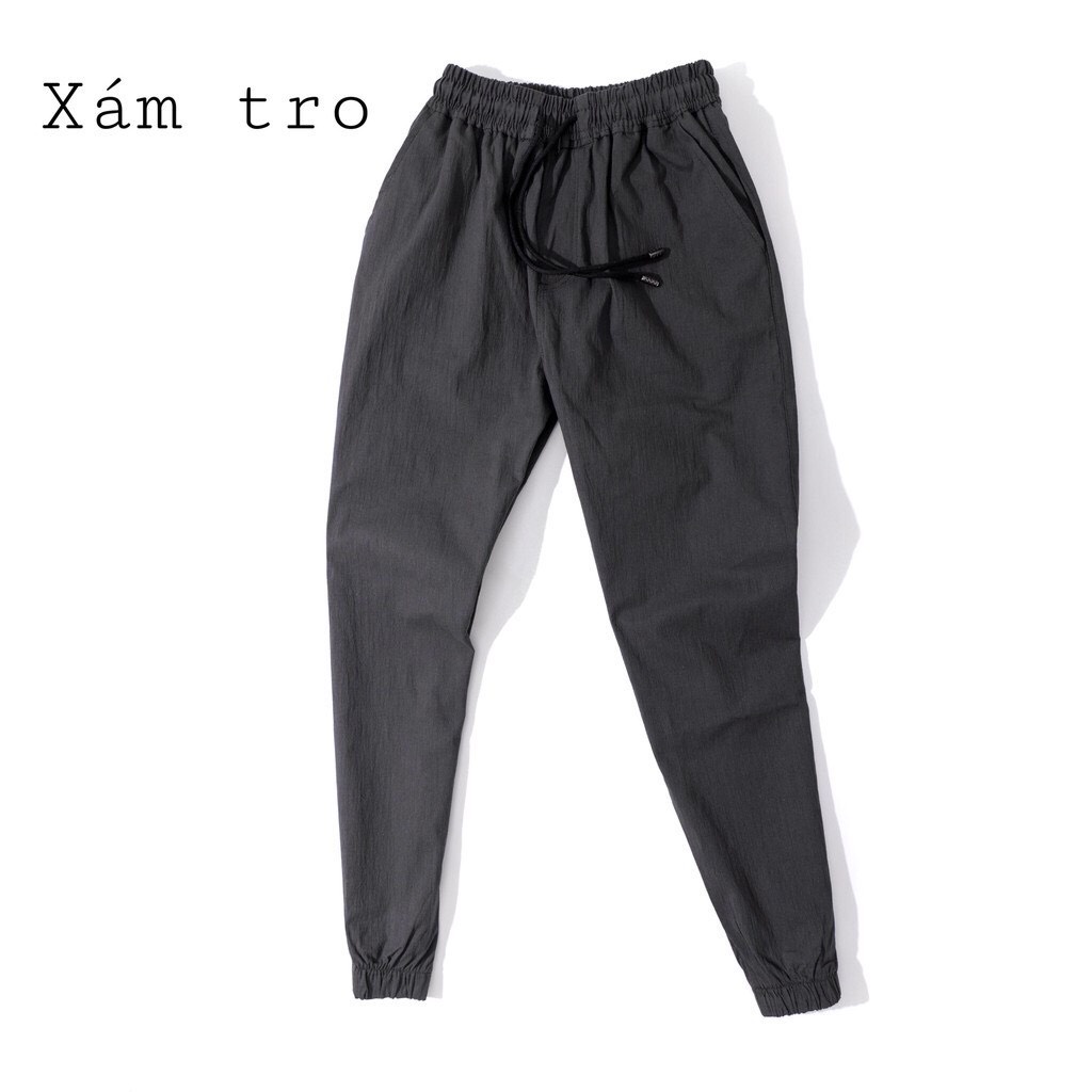 Quần Jogger Nam Đũi Tăm co giãn, chất dày dặn ko bai không xù dáng trẻ trung