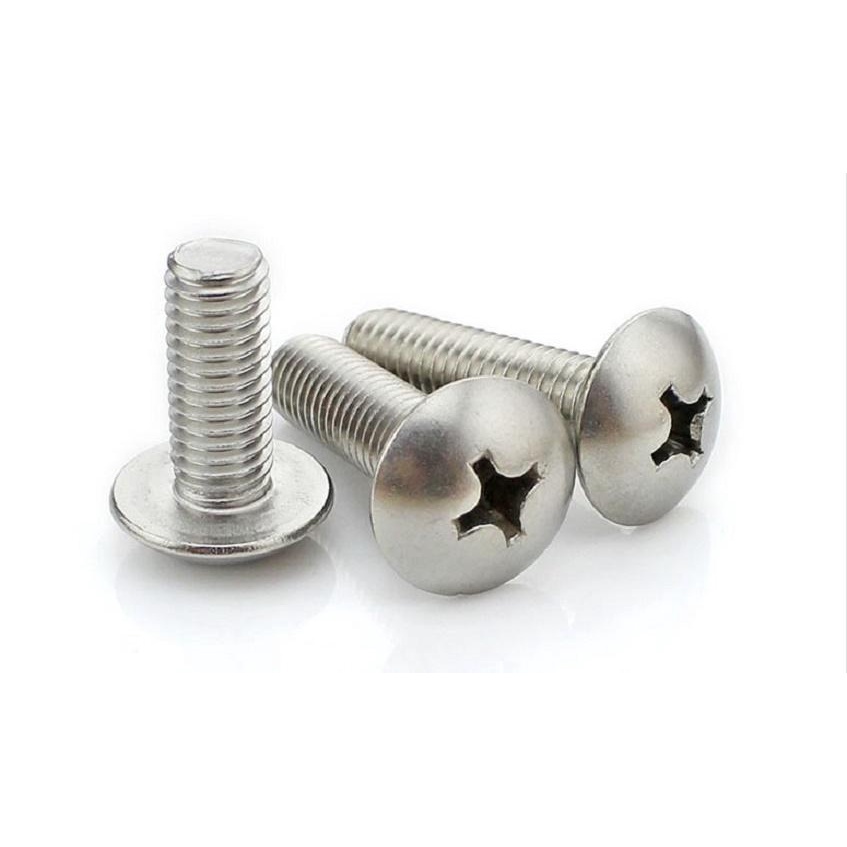 Bộ 10 bù lon INOX 304 đầu Dù vặn Bake (m5x15 - BL1)