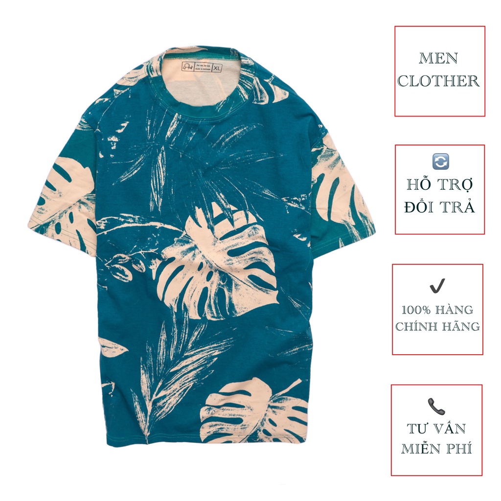 Áo Phông Cộc Tay Trơn Basic Chất Vải Co Dãn 4 Chiều Mềm Mại In Hình Lá  Trúc Thời Trang MENCLOTHER