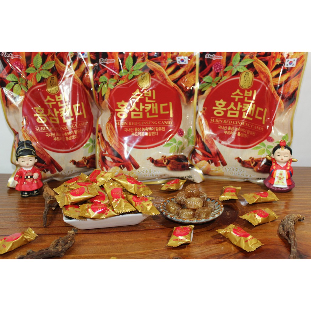 KẸO HỒNG SÂM SUBIN 300g– SUBIN RED GINSENG CANDY - BỒI BỔ SỨC KHỎE - HỖ TRỢ HÔ HẤP, TIÊU HÓA