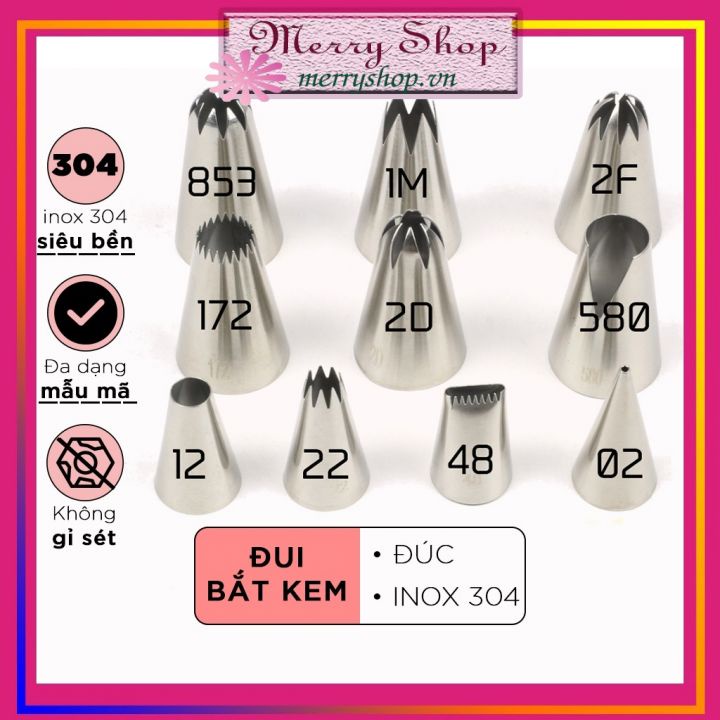 ⚡Đui Bắt Kem Thông Dụng Nhiều Mẫu, Tròn, Viết Chữ, Đan Giỏ, 2D, Hình Sao Dùng Để Bắt Bông Kem - Merry Shop