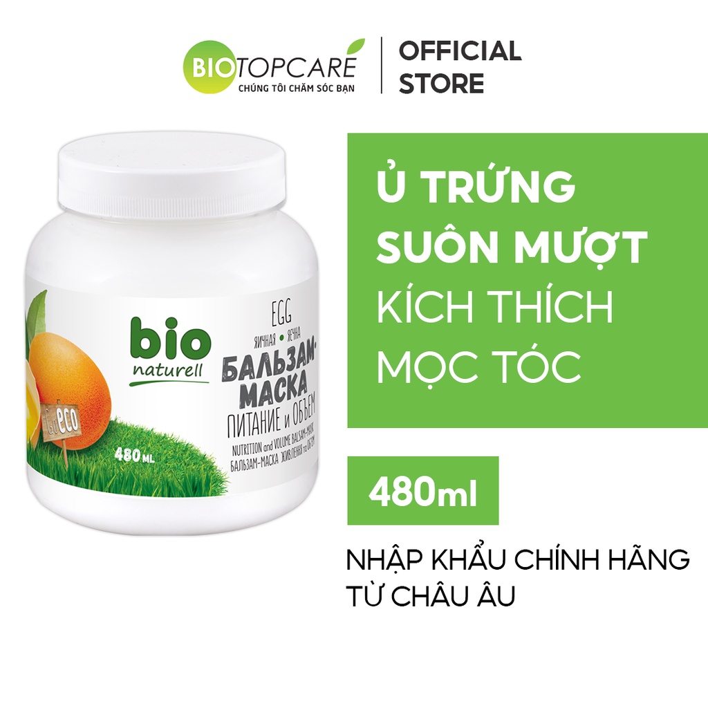 Kem ủ xả Trứng Bio Naturell 480ml - BioTopcare Official