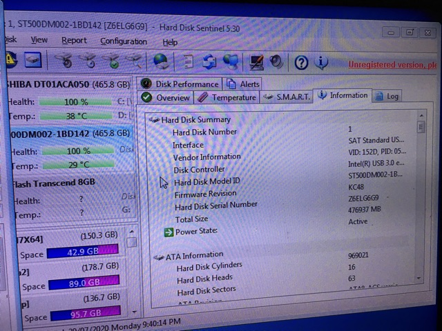Ổ cứng PC, máy tính để bàn 500gb đã test bằng 3 phần mềm, sức khoẻ 100% | BigBuy360 - bigbuy360.vn