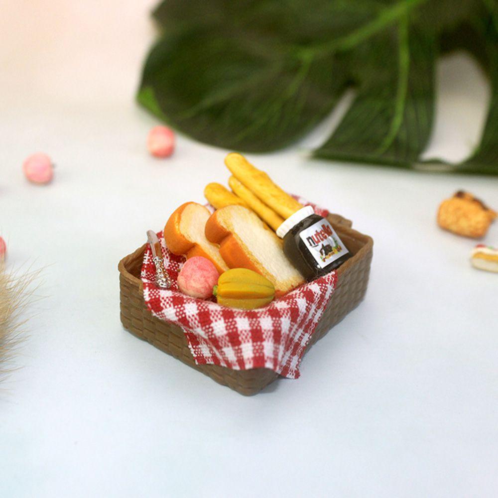 Rổ Bánh Mì / Trứng Mini Tỉ Lệ 1: 6 / 1: 12 Trang Trí Nhà Búp Bê