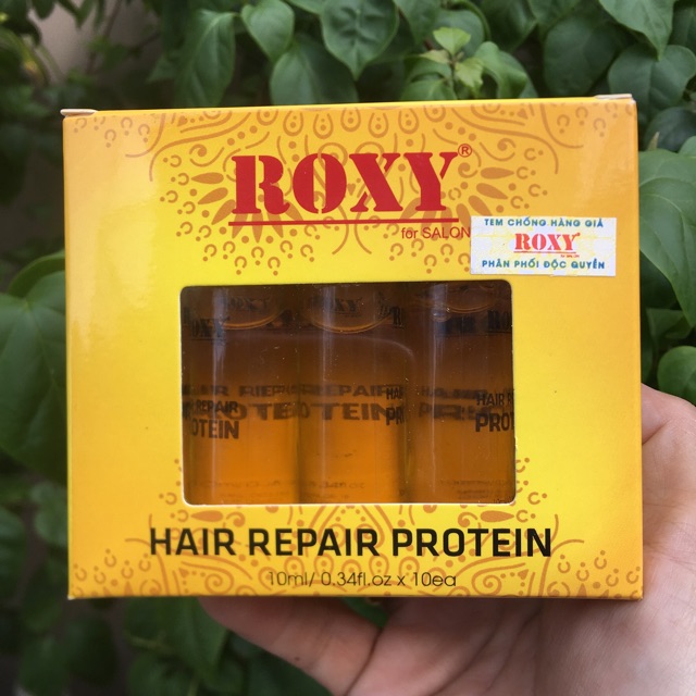 Phục hồi tóc hư nát thần dược tái tạo tóc ROXY PROTEIN 10 ống x10ml