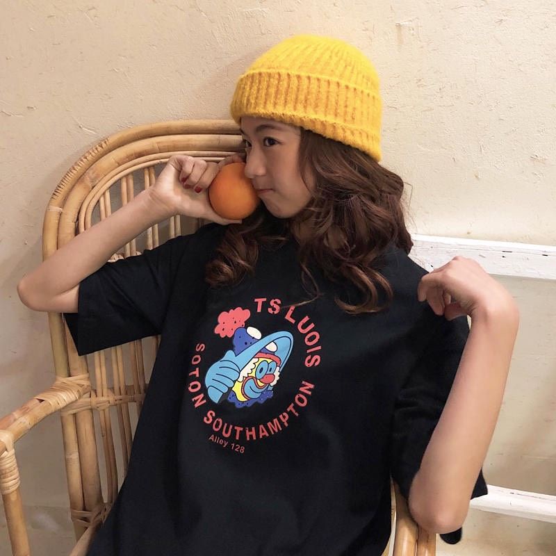 Áo thun tay lỡ unisex chú lun Ts Louis