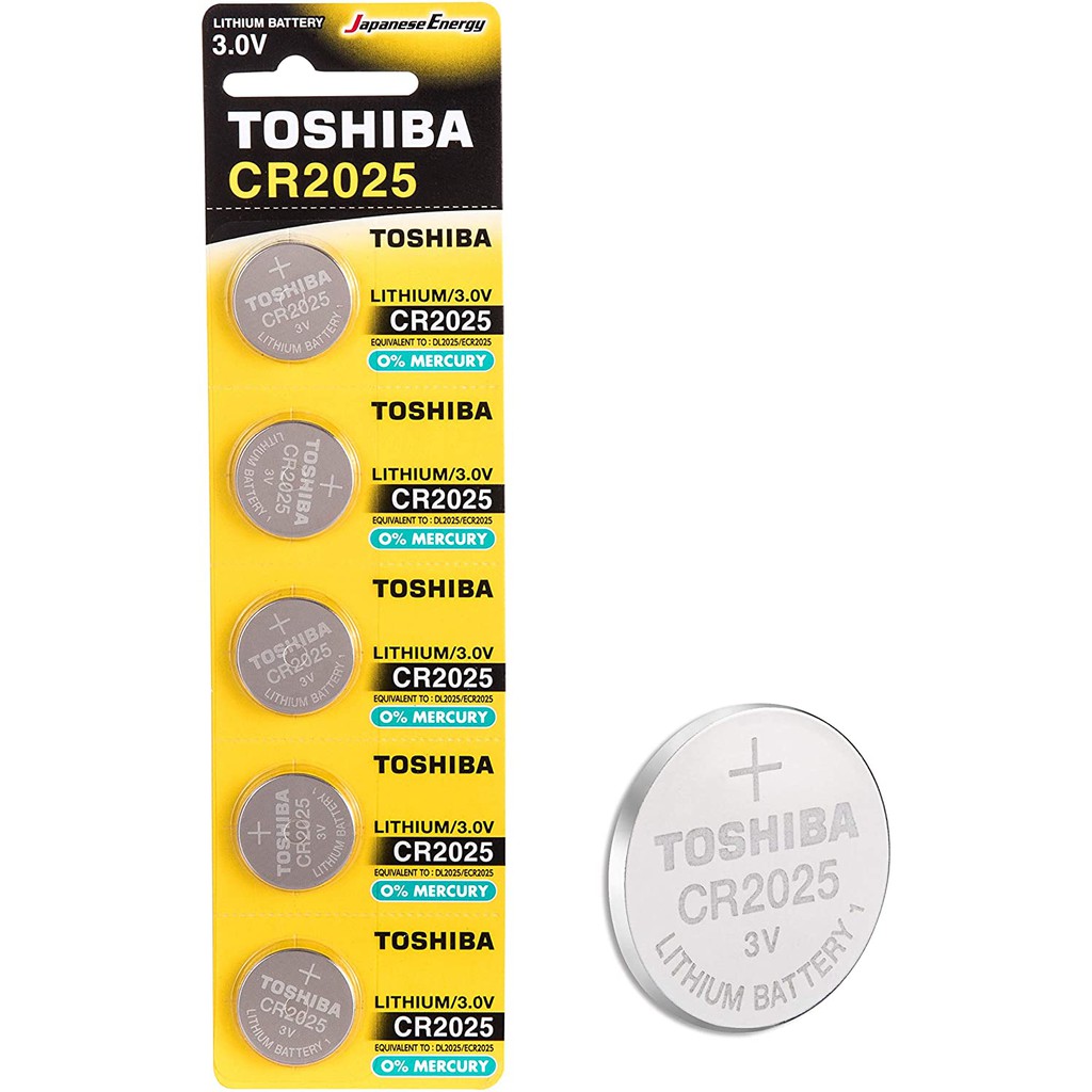 Pin Nút CR2025 Lithium 3V, Hiệu Toshiba CR 2025 CP-5