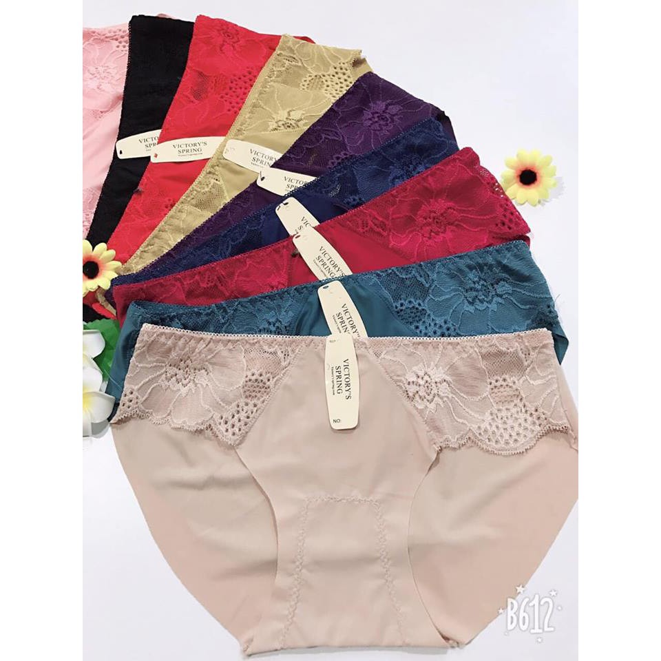 [Mã 12FASHIONSALE1 giảm 10K đơn 50K] Quần Lót Su Trơn Phối Ren Lụa - QL 5512 | BigBuy360 - bigbuy360.vn