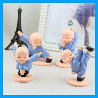 Hcm - bộ tượng 4 chú tiểu múa võ