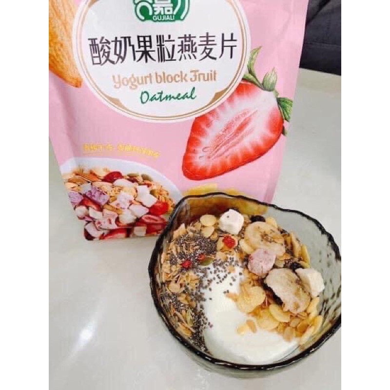 NGŨ CỐC SỮA CHUA HOA QUẢ YOGURT BLOCK FRUIT OATMEAL 500g (HÀNG CÓ SẴN) | BigBuy360 - bigbuy360.vn