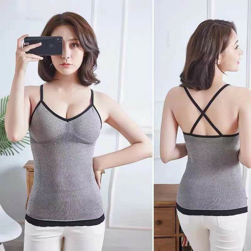 Áo Bra Dáng Dài Dây Lưng Chéo Chất Thun Tăm Co Giãn,Áo Lót Cotton,Áo Lót Nữ V89
