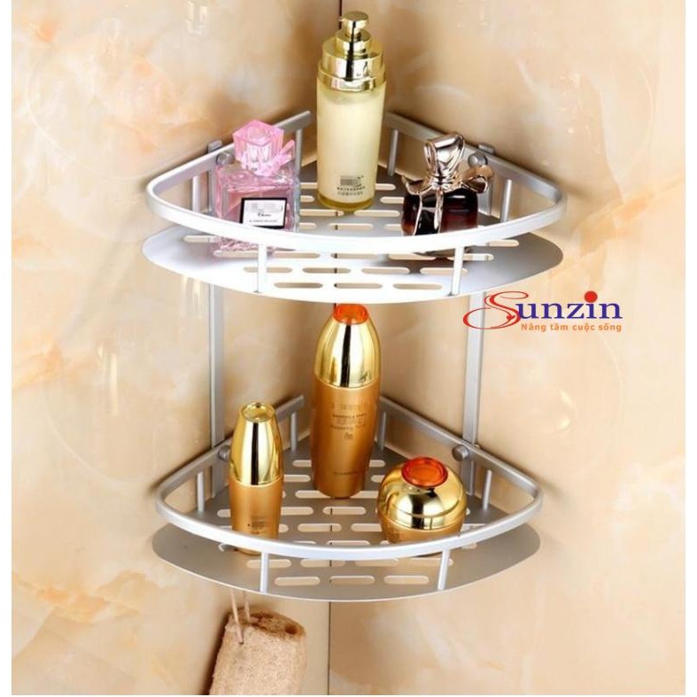 Kệ nhôm treo góc 2 tầng Sunzin
