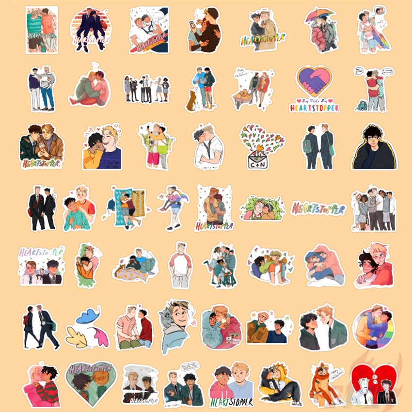100Pcs/Set ❉ Heartstopper Series A Stickers ❉ Waterproof DIY Fashion Decals Doodle Stickers