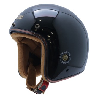 MŨ BẢO HIỂM 3/4 ĐẦU BULLDOG PERRO VERSION 3 - Đen Bóng