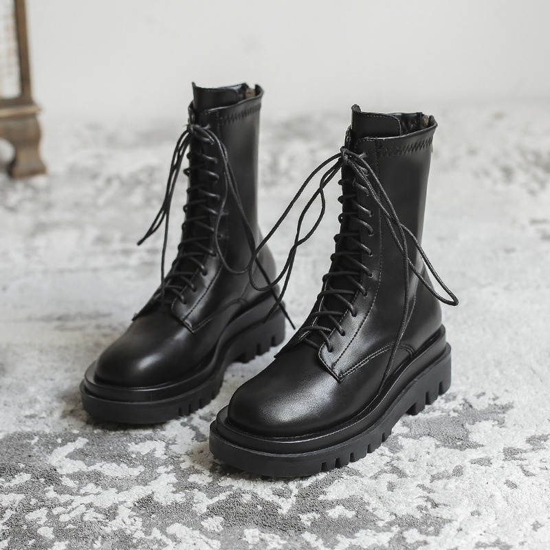 Giày Boot Martin Thiết Kế Mỏng Thời Trang Mùa Xuân Thu Theo Phong Cách Anh Dành Cho Nữ Năm 2021
