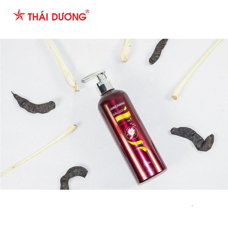 Dầu Gội và Dầu Xả Dược Liệu Thái Dương 7 - Giảm Rụng Tóc, Dưỡng Tóc (Chai 200ml/480ml/600ml/1100ml) [Chính Hãng]