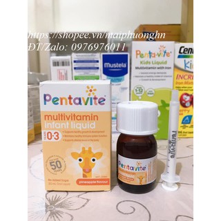 [Mẫu mới nhất] Pentavite - Vitamin tổng hợp cho trẻ sơ sinh từ 0-3 tuổi 30ml (Úc)