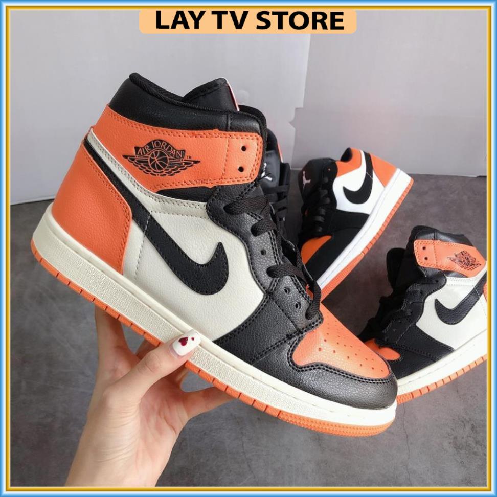 Giày Jordan 1, Giày thể thao JD1 đen cao panda nam nữ hàng cao cấp full box