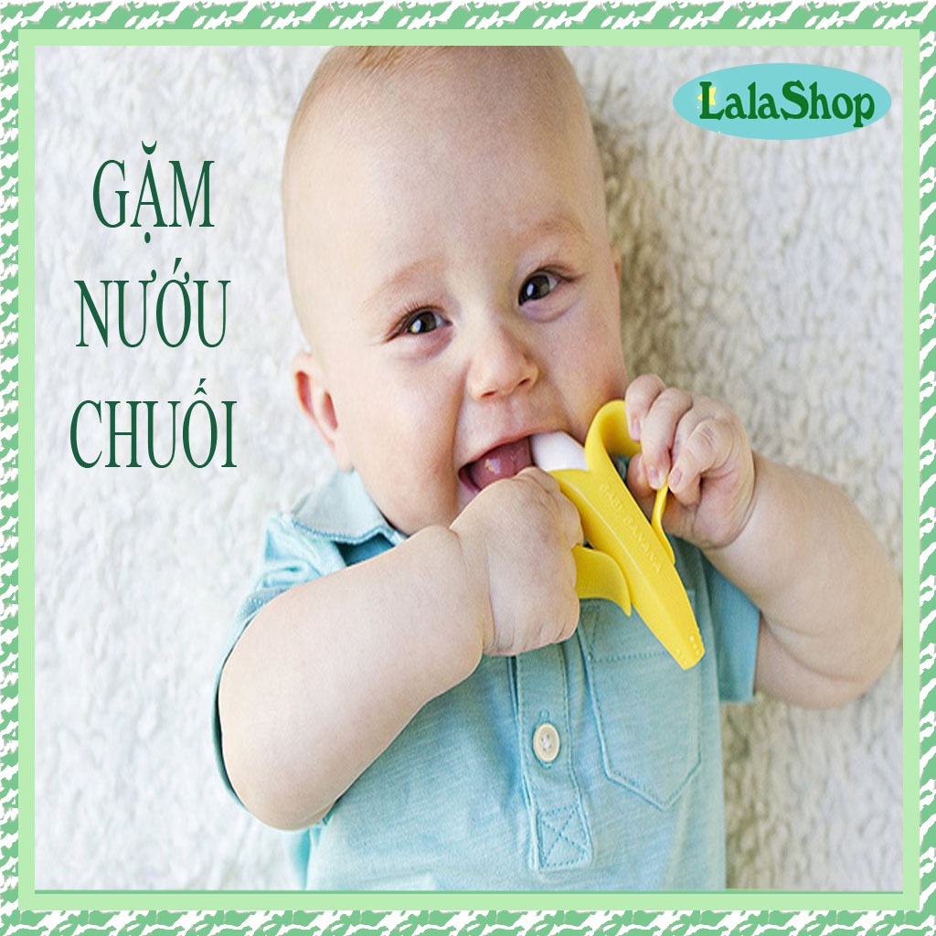 Ngậm nướu bàn chải hình chuối dễ thương giành cho các bé