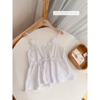 Áo 2 dây viền bèo nơ ngực