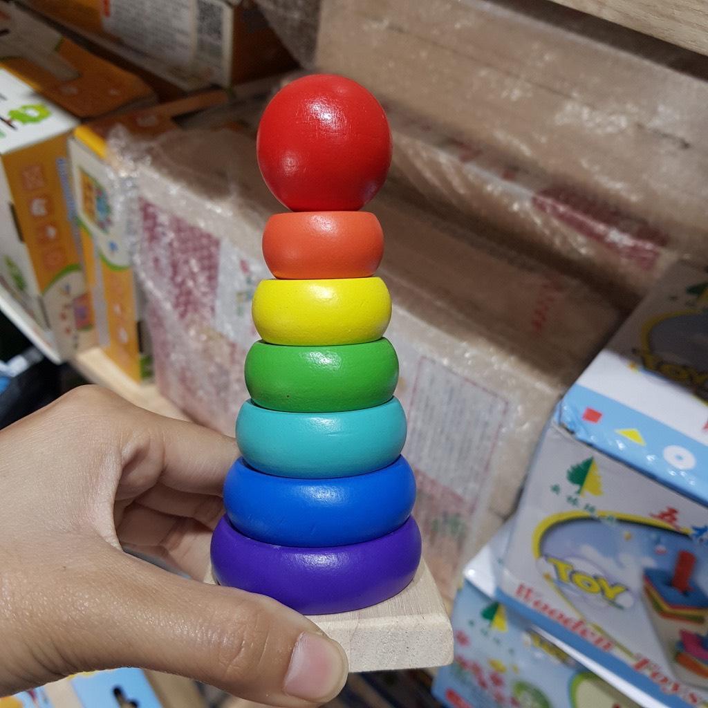 Set 6 món đồ chơi gỗ phát triển trí thông minh cho bé