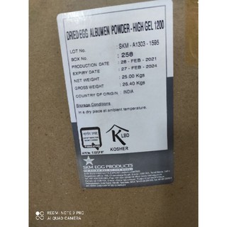 1kg bột lòng đỏ/trắng/nguyên trứng Ấn Độ