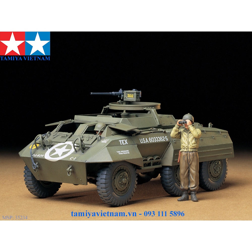 35234 Mô hình quân sự xe bọc thép hạng nhẹ của Mỹ 1/35 SCALE U. S. M20 ARMORED UTILITY CAR