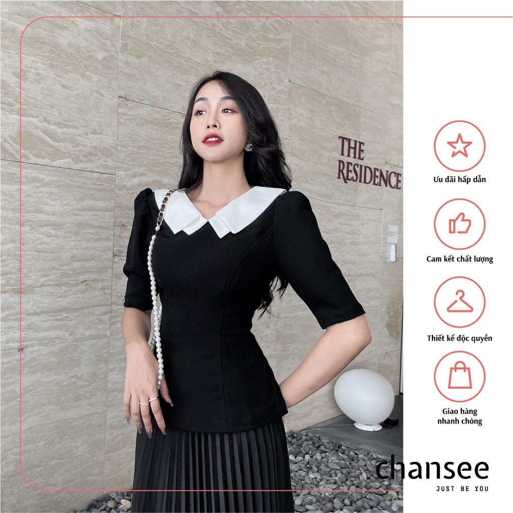 Áo Onyou phối cổ trắng sang chảnh tôn dáng Chansee
