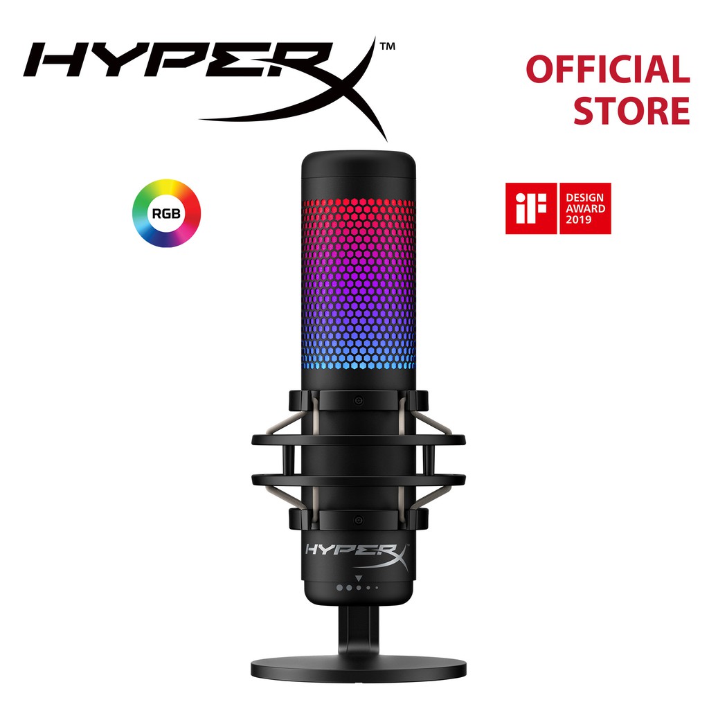 [Mã ELMALLCOIN hoàn 8% xu đơn 500k] Thiết bị thu âm HyperX QuadCast S Led RGB HMIQ1S-XX-RG/G | BigBuy360 - bigbuy360.vn