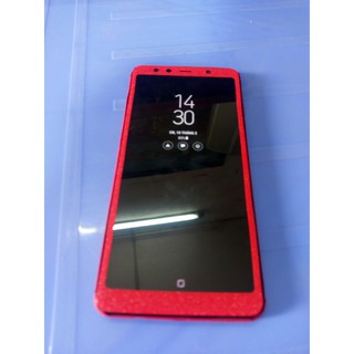 Skin dán Samsung A7 2018 nhũ đỏ