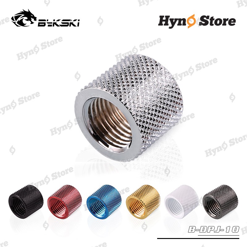 Fit nối double Female ren G1/4 Bykski tản nhiệt nước custom - Hyno Store