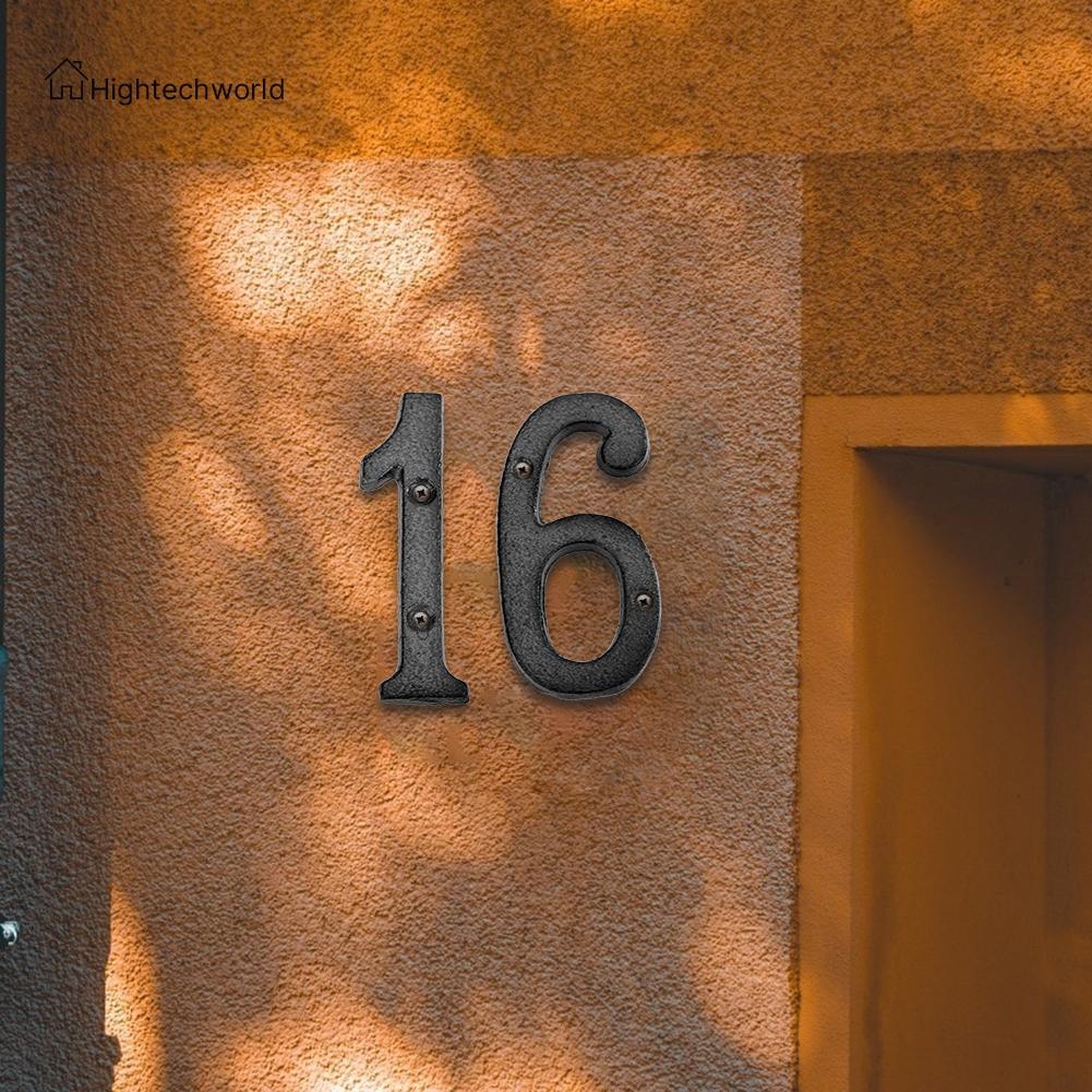 Biển số kim loại trang trí tường nhà và quán cà phê thiết kế tiện dụng
