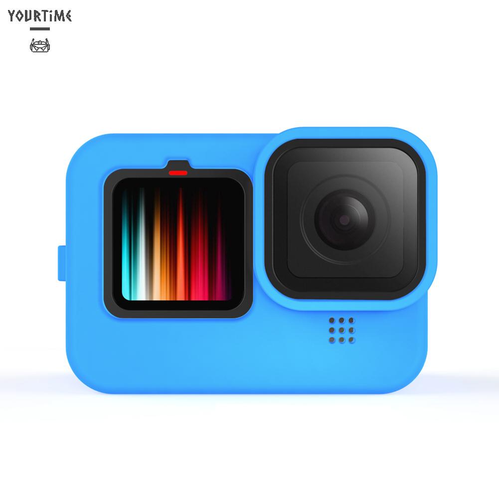 Vỏ bảo vệ bằng silicon màu đen kèm nắp ống kính cho GoPro Hero 9
 | BigBuy360 - bigbuy360.vn