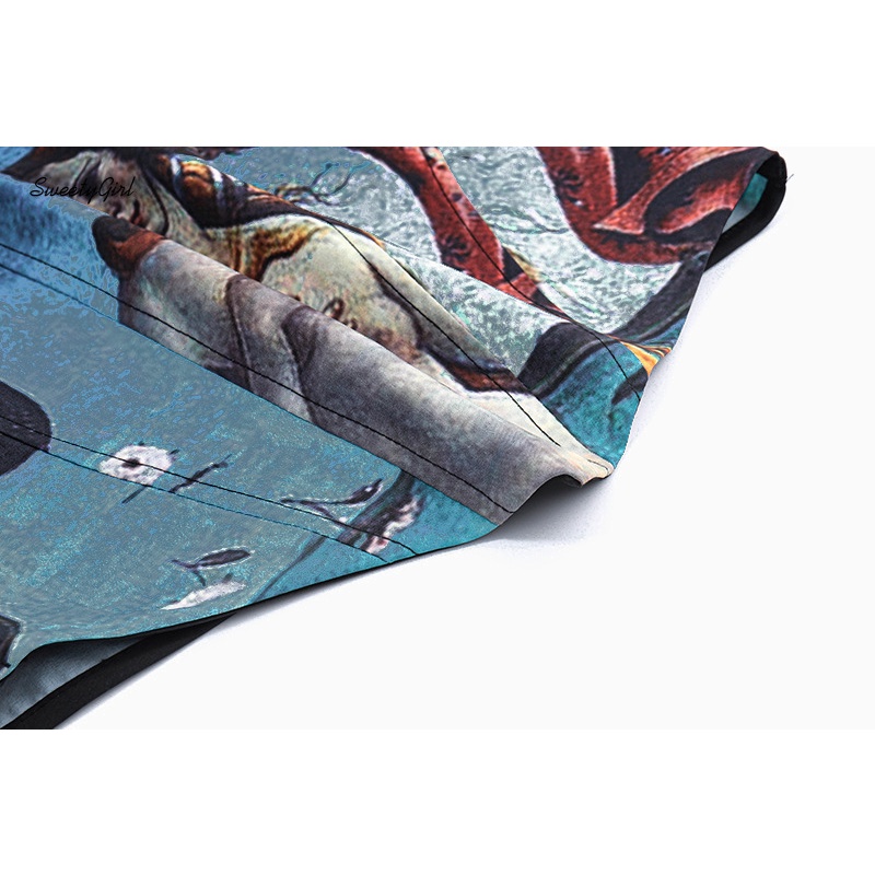 Áo Thun Tay Ngắn Cổ Tròn Màu Đen In Họa Tiết Thời Trang 2022 Cho Nữ