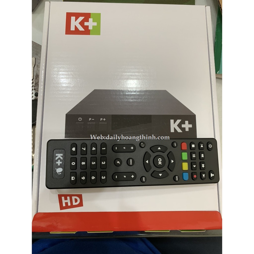 Điều khiển-Remote Đầu thu K+ HD Chảo mẫu mới nhất 2019 - Điều khiển-Remote k+ hàng chính hãng