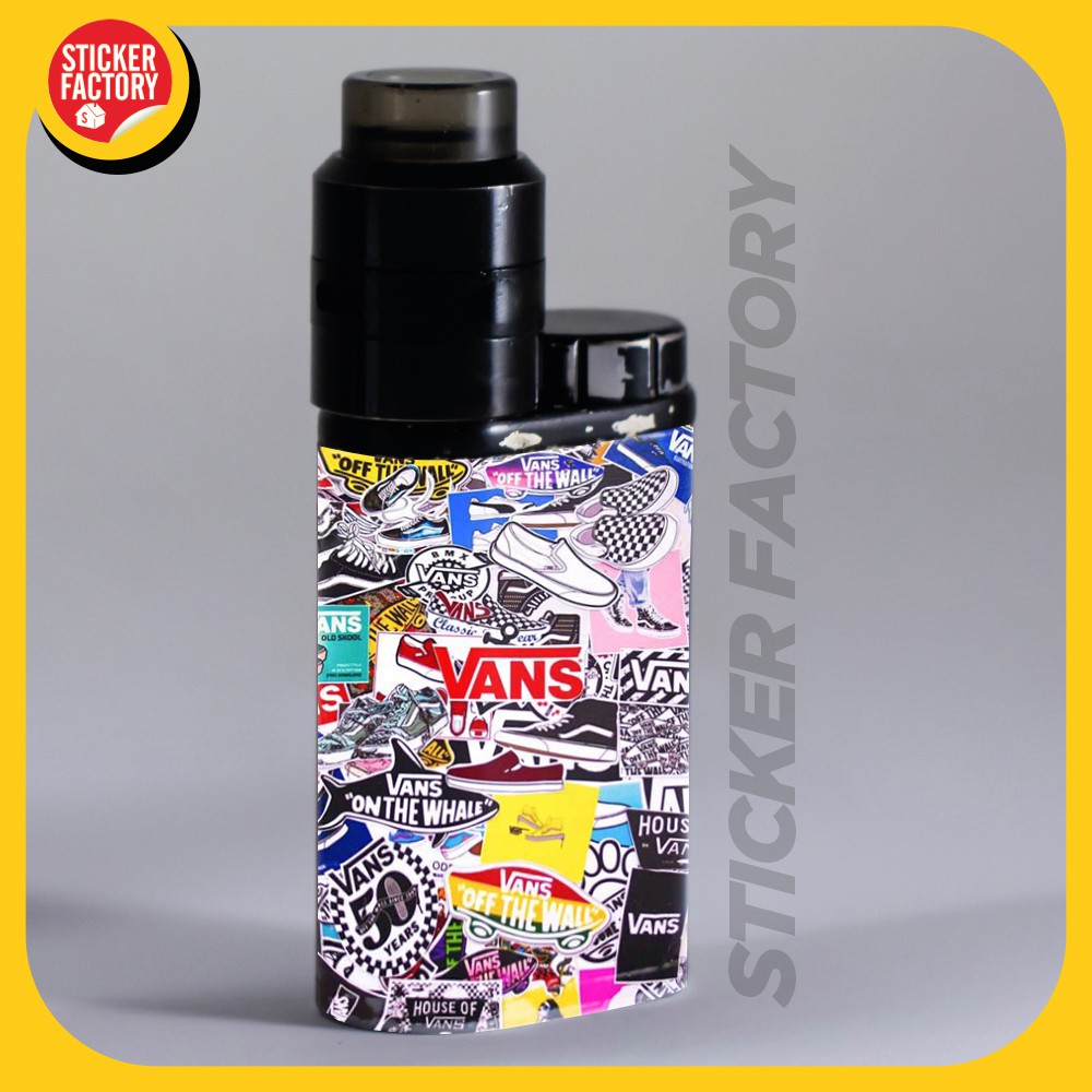 Vans - hộp set 100 sticker decal hình dán nón bảo hiểm , laptop, xe máy, ô tô - STICKER FACTORY