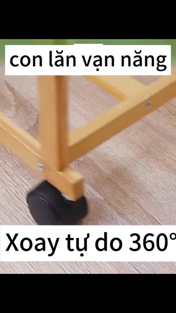 LACC Kệ treo quần áo đôi Giá treo quần áo treo khăn gỗ thông nhập khẩu chắc chắc di chuyển tiện lợi | BigBuy360 - bigbuy360.vn