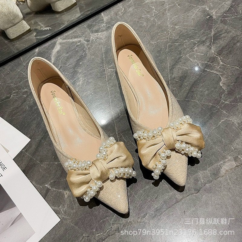 GIÀY BÚP BÊ NƠ VIÊN NGỌC HÀNG QUẢNG CHÂU SIÊU XINH