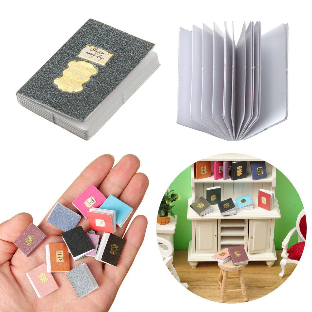 Set 4 Đồ trang trí Sách Màu Cầu Vồng Dùng Để Trang Trí Nhà Búp Bê