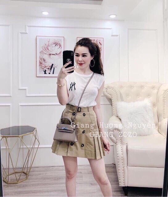 Chân váy kaki 6 khuy | BigBuy360 - bigbuy360.vn